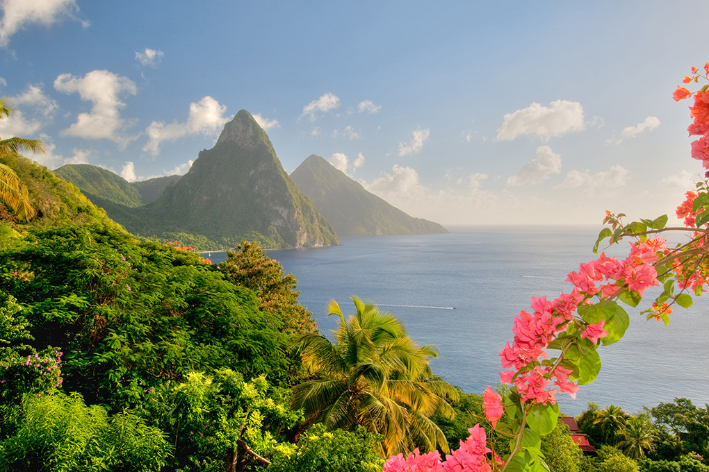 Beautiful scenery of St Lucia