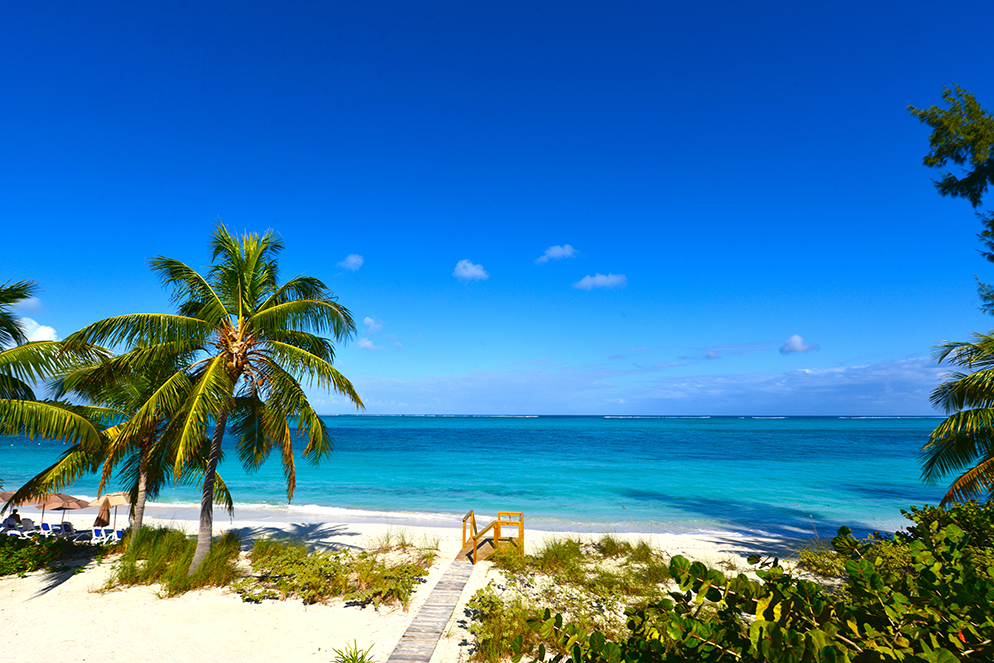 Ocean view on a Turks and Caicos vacation package